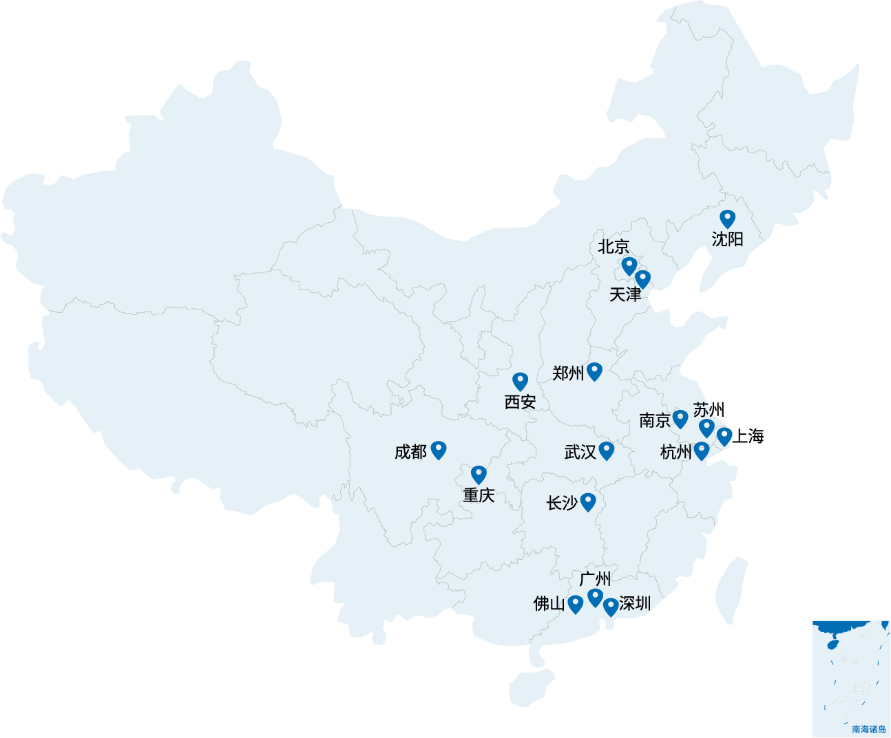 超凡各地分部门